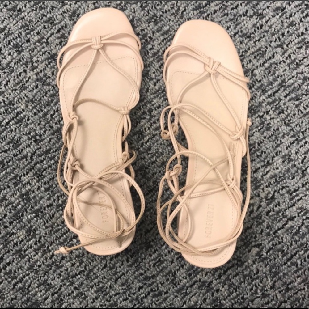 Summer heeled strappy sandals